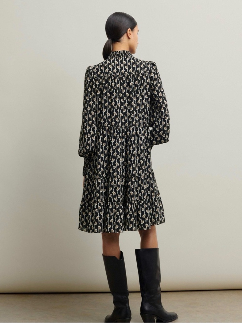 ME+EM Ginkgo Leaf Swing Dress - Picture 5 of 14
